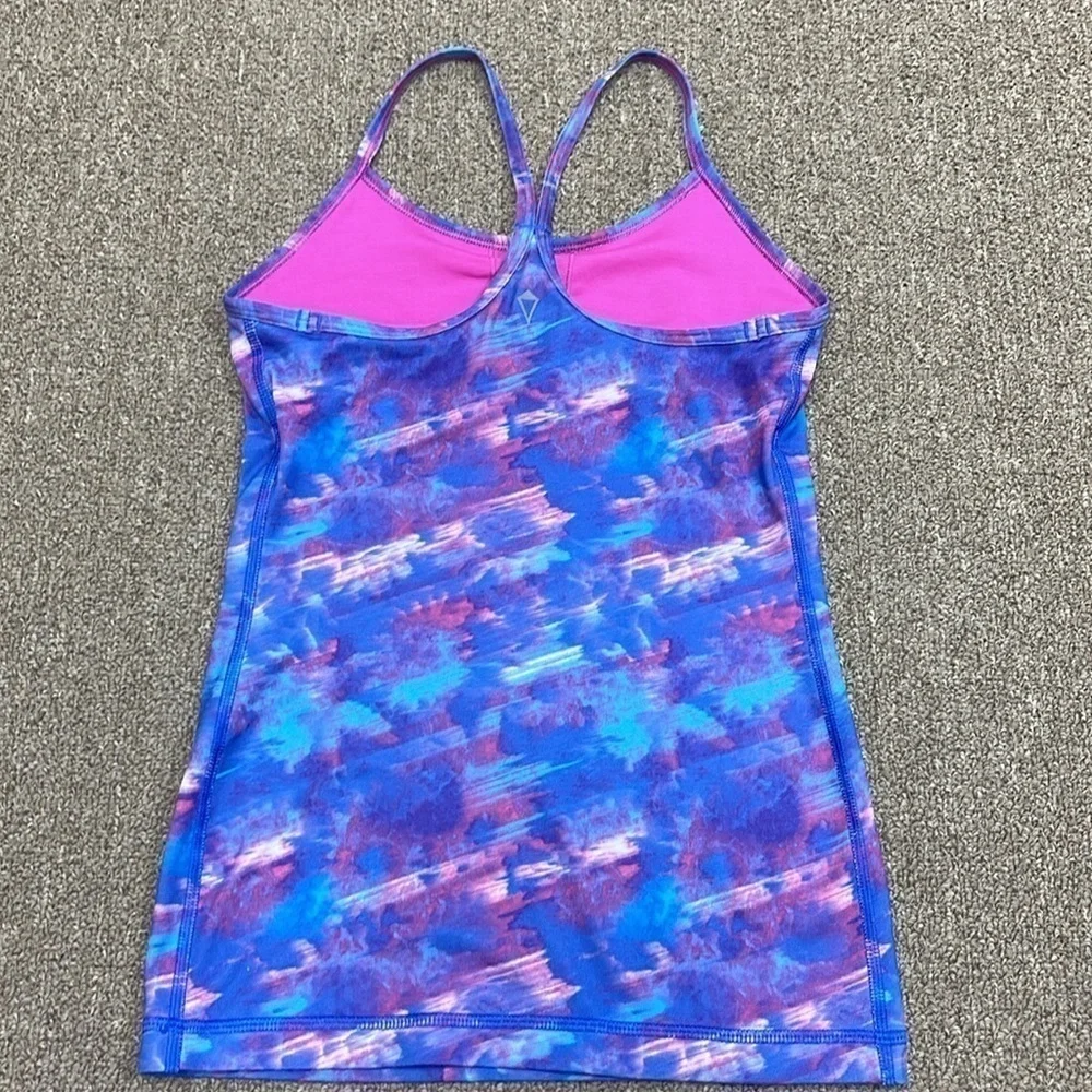 Ivivva by Lululemon: Girl’s Racerback Tank Pink/Blue/Purple, Size 8